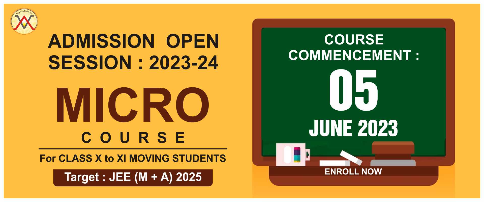 MICRO COURSE admission open